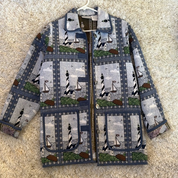 Blair Sailboat Vintage Tapestry Coat - Picture 8 of 14